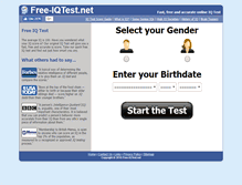 Tablet Screenshot of free-iqtest.net